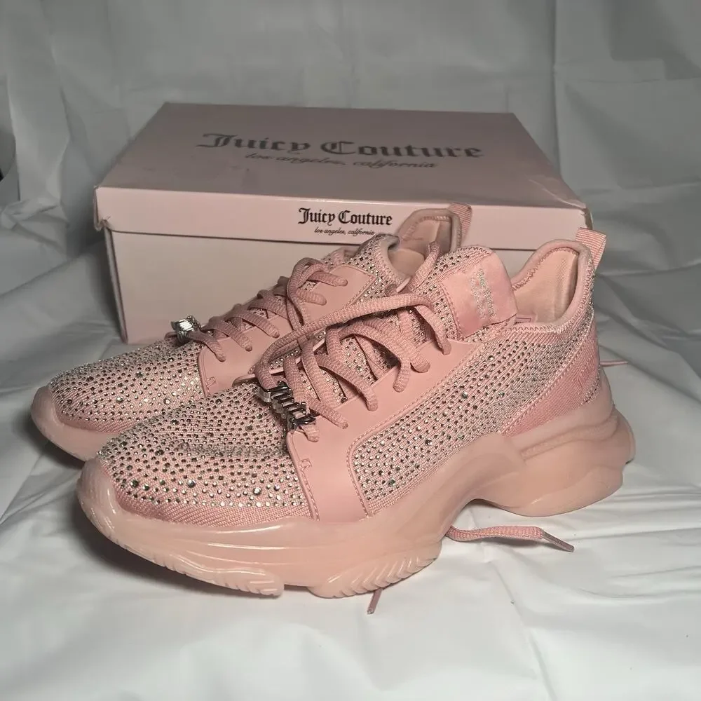 JUICY COUTURE Women's Adana Sneakers WJ03841W Color Blush-Q Size 10 Very Clean! - Picture 3 of 10